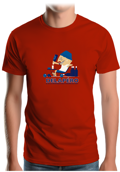 T-Shirt Homme Delapéro et la pétanque dès 9h