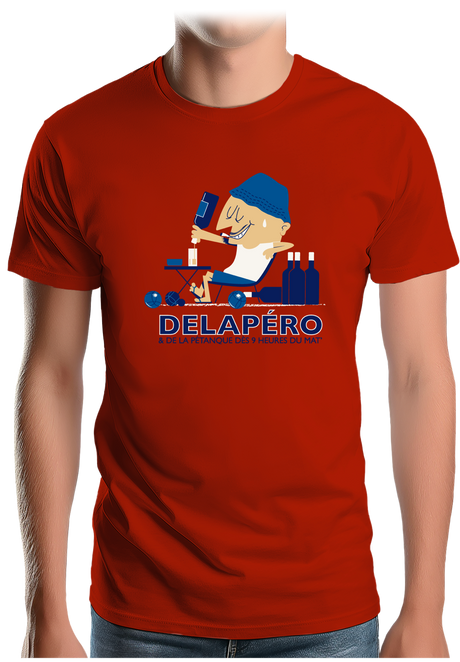 T-Shirt Homme Apéro et pétanque dès 9h du matin