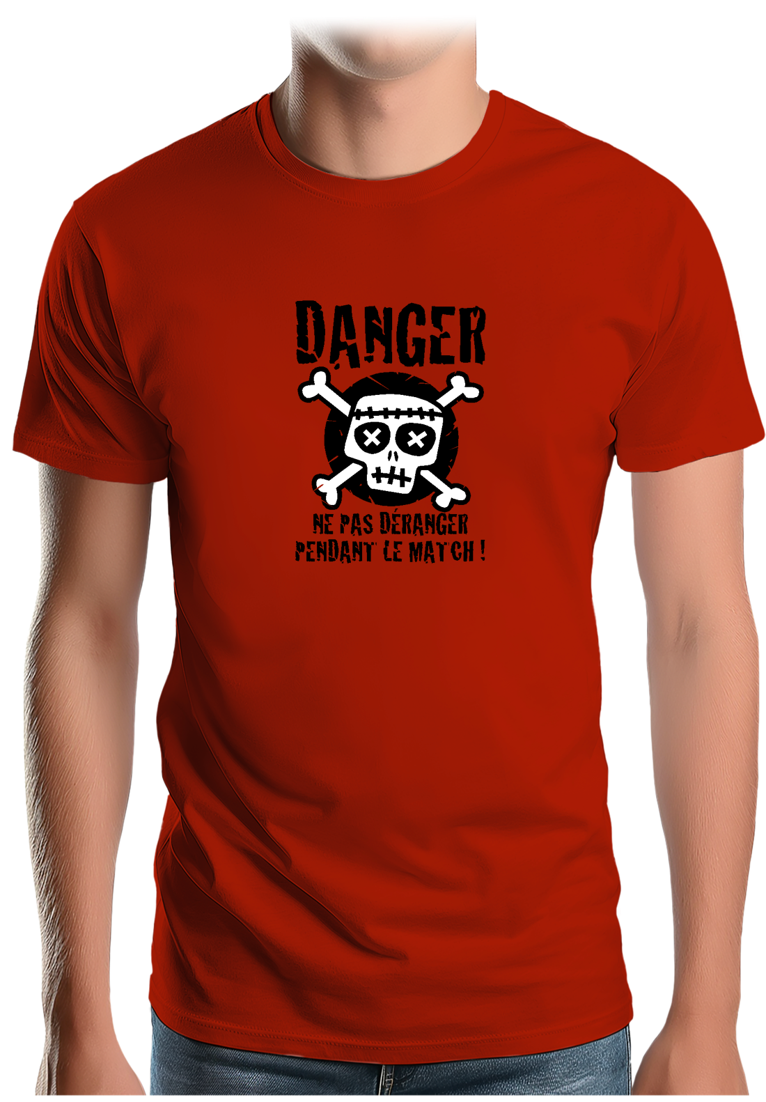 T-Shirt Homme Danger match ne pas déranger