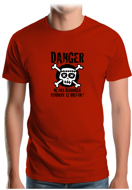 T-Shirt Homme Danger match ne pas déranger