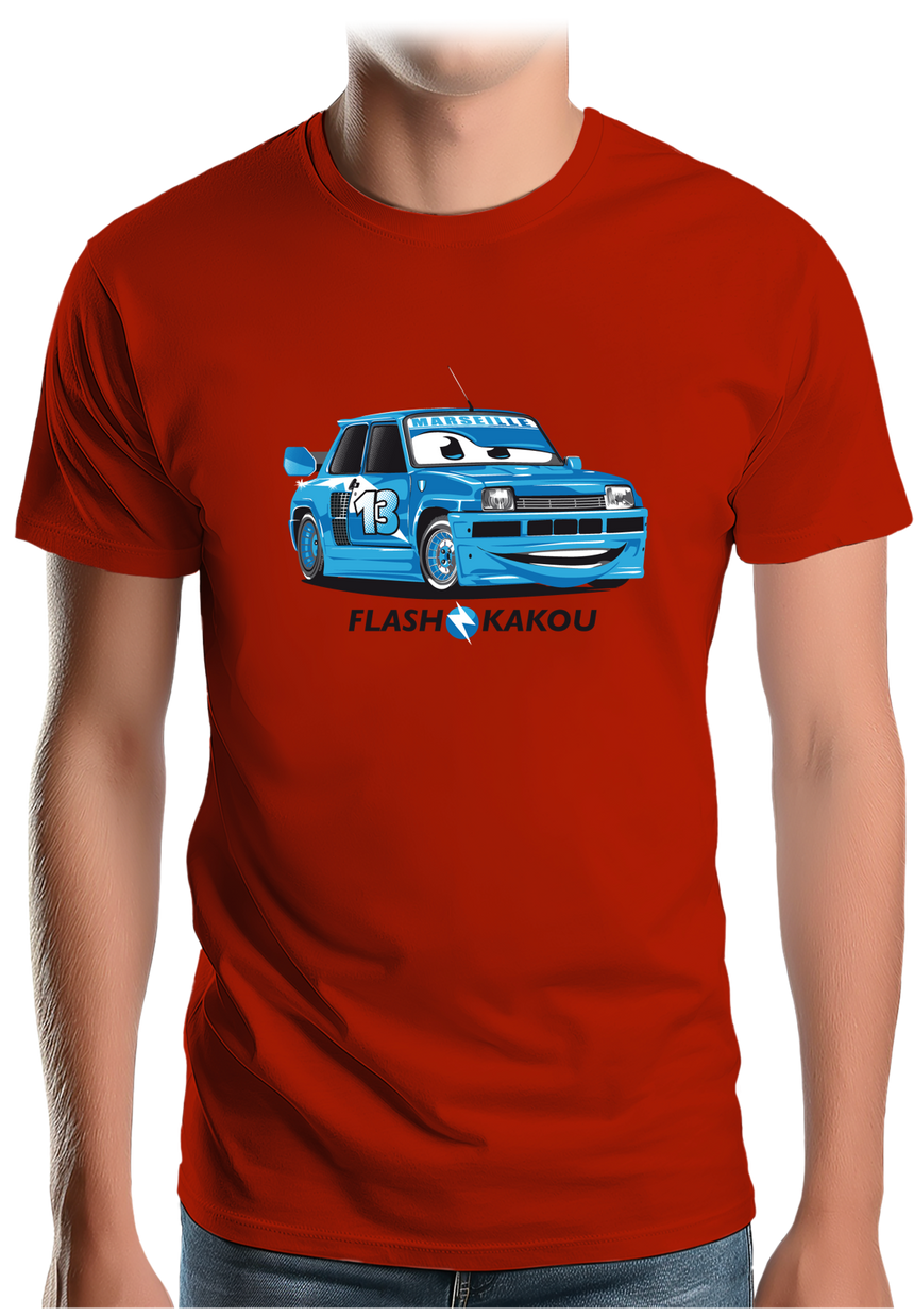 T-Shirt Homme Voiture Marseillaise flash kakou