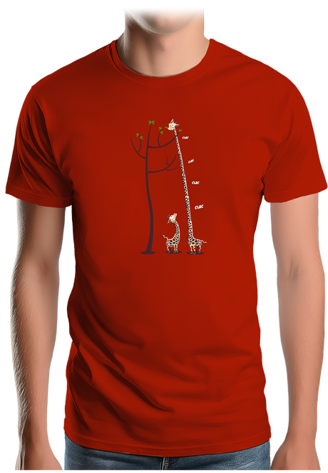 T-Shirt Homme Girafe dépliable