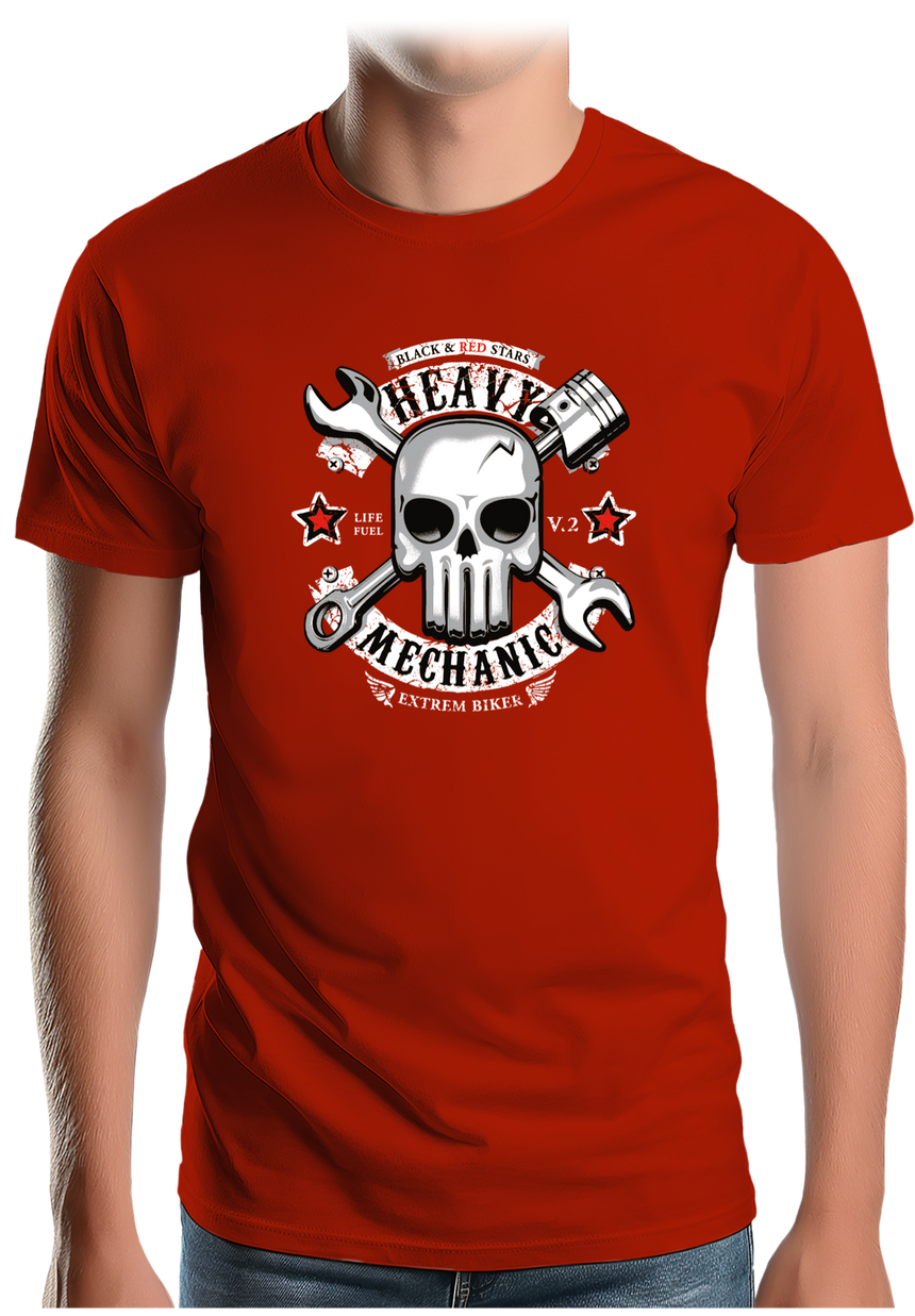 T-Shirt Homme Heavy Mechanic Moto