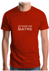 T-Shirt Homme Je Hais Les Maths