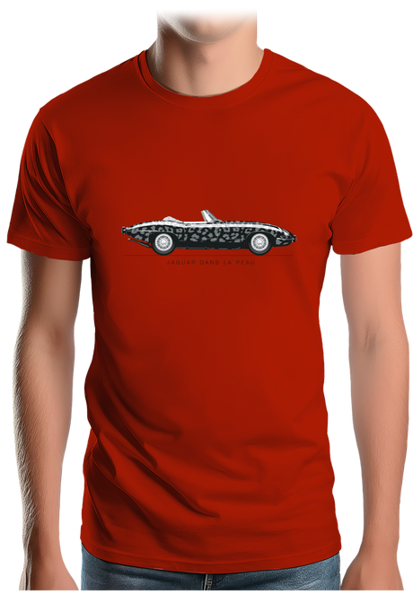 T-Shirt Homme Voiture Jaguar dans la peau