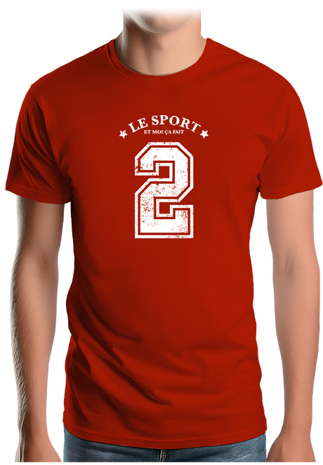 T-Shirt Homme Le sport et moi ça fait 2