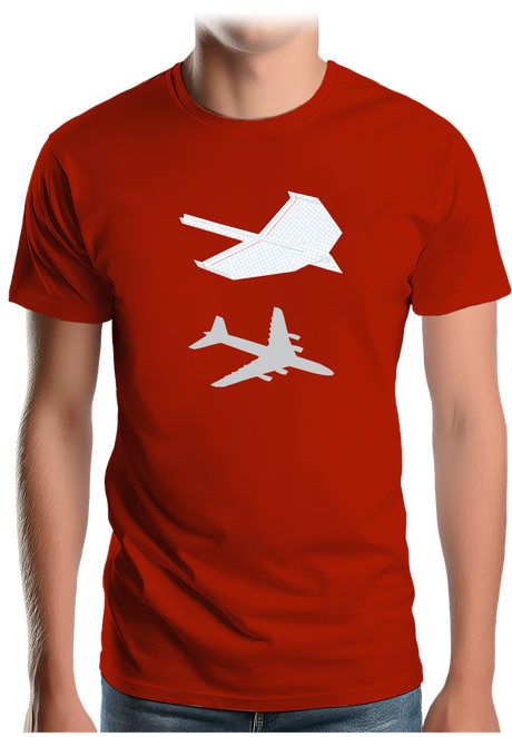 T-Shirt Homme Le Planeur en papier