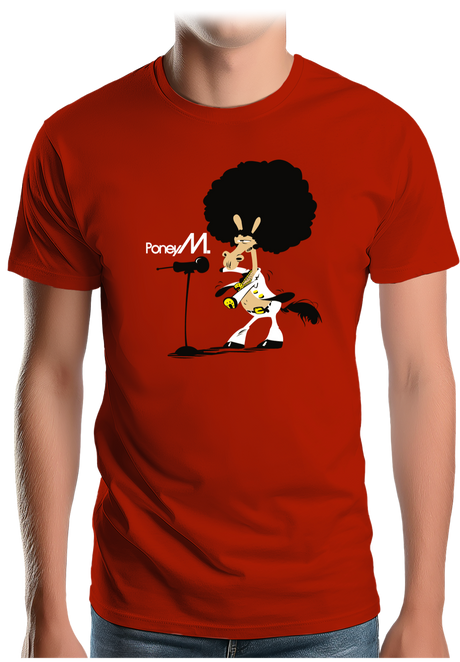 T-Shirt Homme Chanteur Poney M