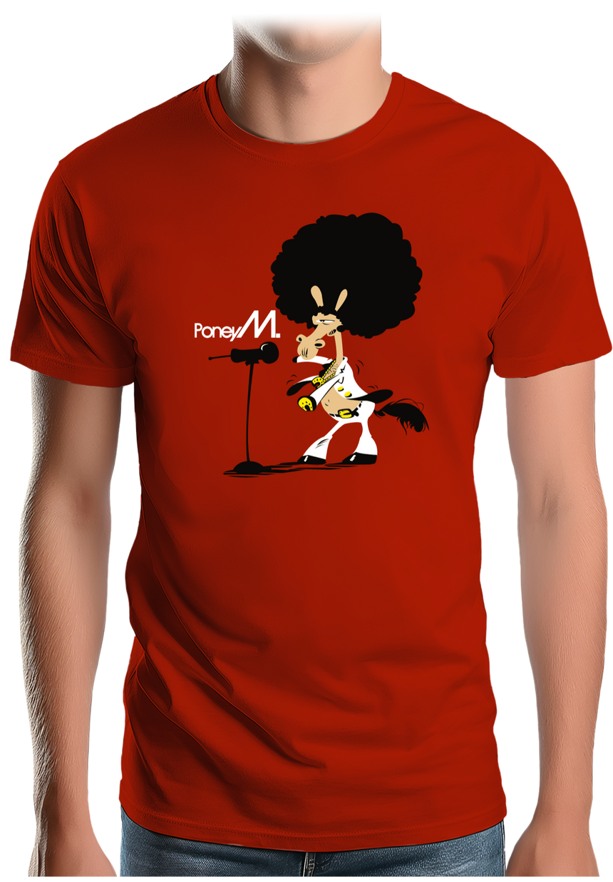 T-Shirt Homme Chanteur Poney M