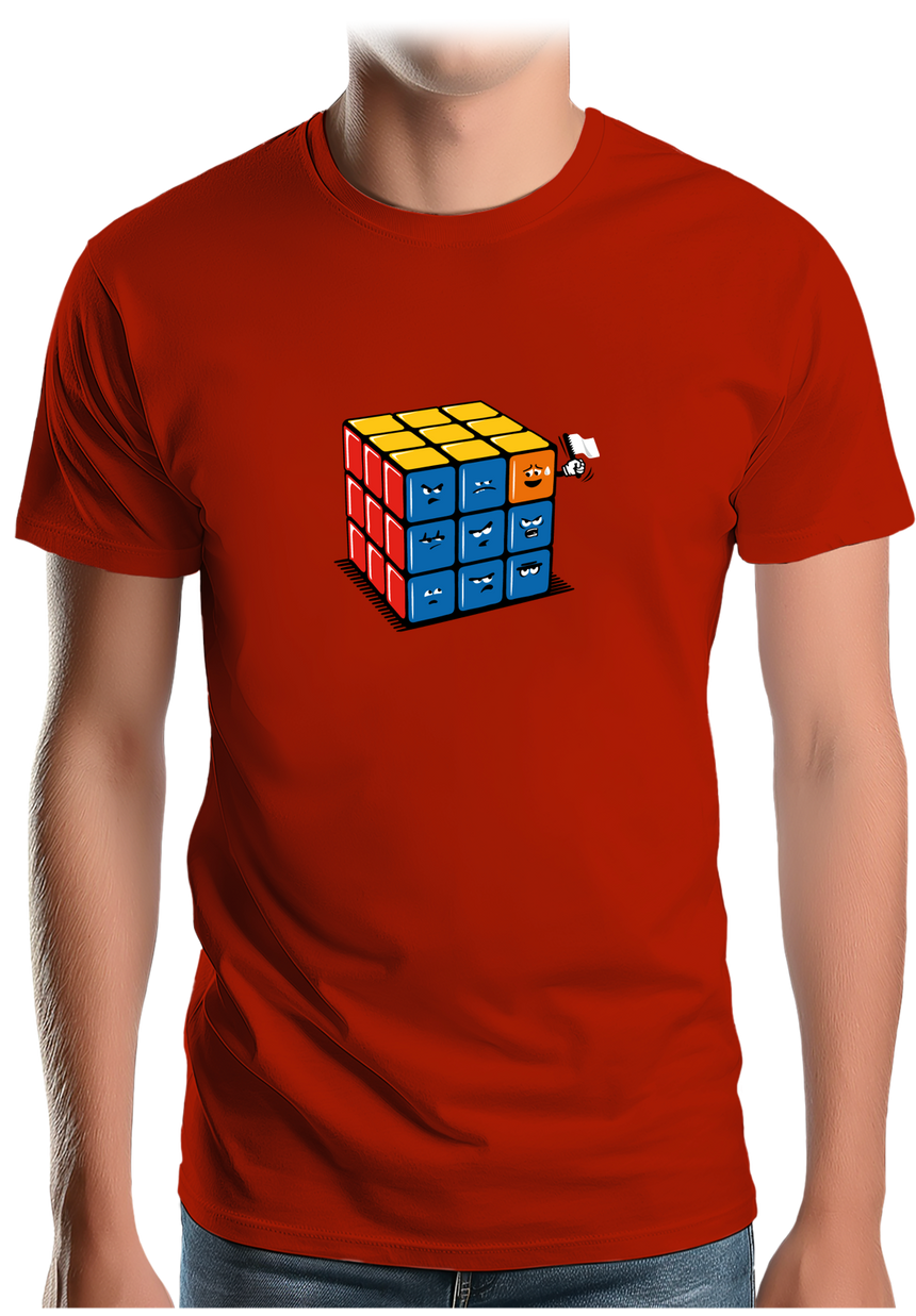 T-Shirt Homme Ruby cube avec drapeau