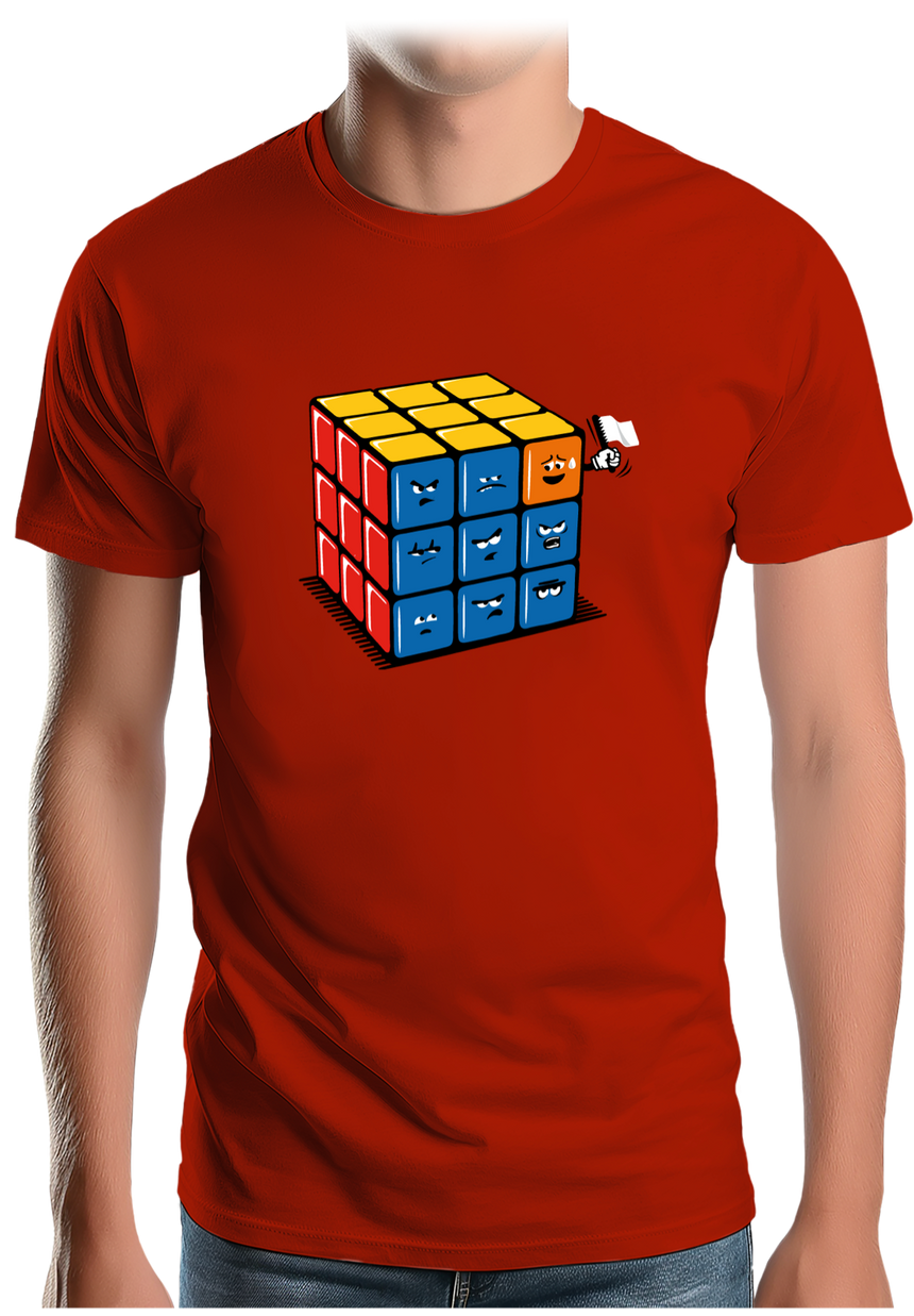 T-Shirt Homme Ruby cube avec drapeau