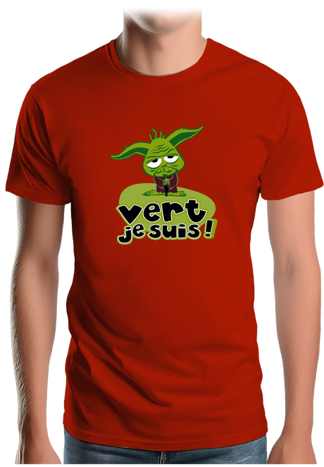 T-Shirt Homme Vert Je Suis