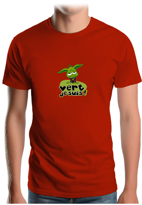 T-Shirt Homme Vert Je Suis