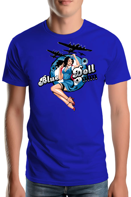 Tee-Shirt Homme Pin Up Avec Avion