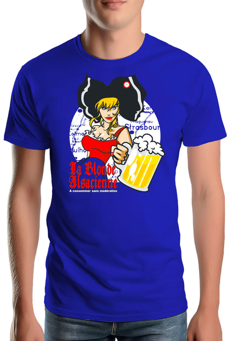 T-Shirt Homme La blonde alsacienne