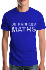 T-Shirt Homme Je Hais Les Maths