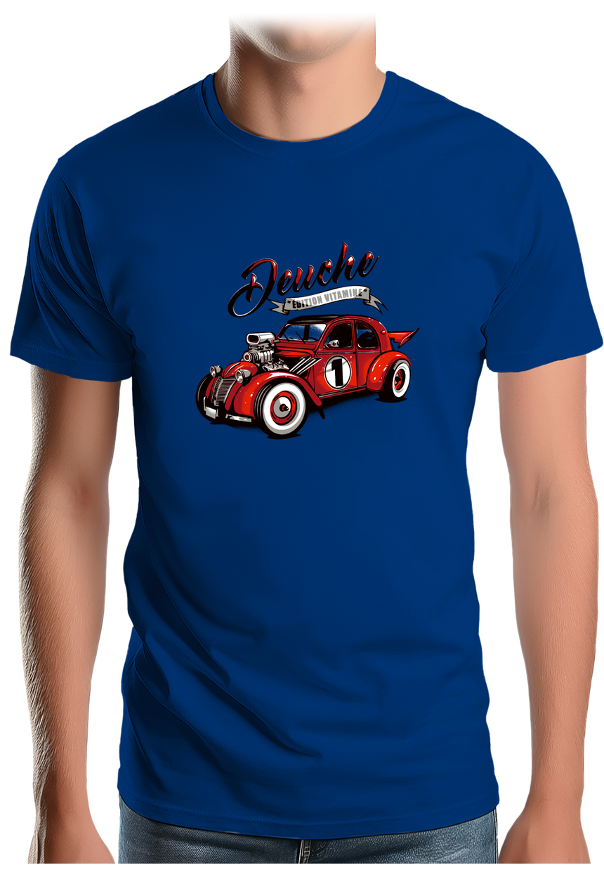 T-Shirt Homme Voiture 2CV version vitamine