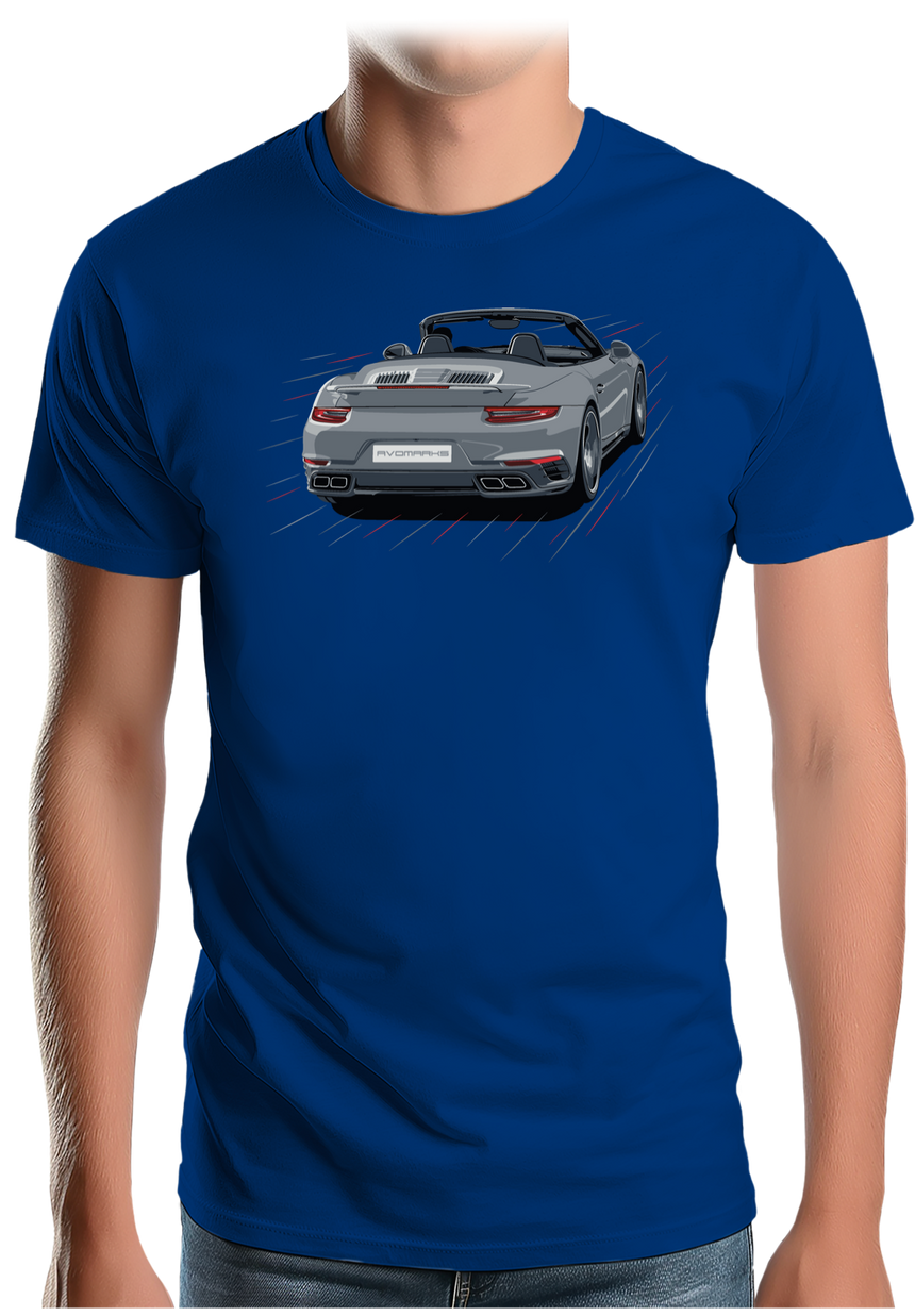 T-Shirt Homme Voiture 991 Turbo, Simple et efficace