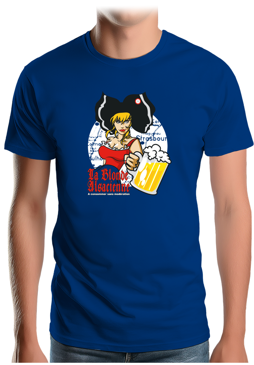 T-Shirt Homme La blonde alsacienne