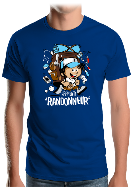 T-Shirt Homme Apprenti randonneur en trail