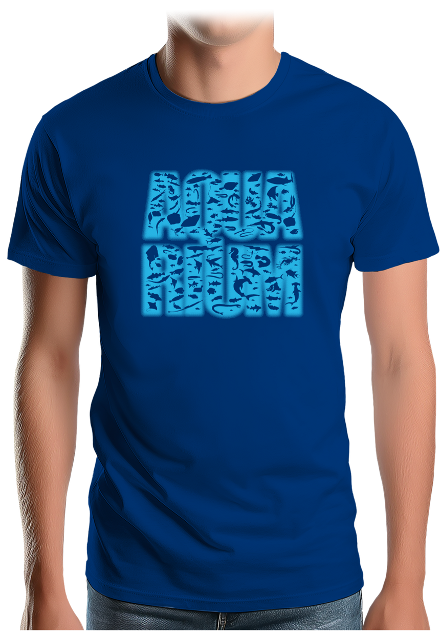 T-Shirt Homme Aquarium avec des poissons