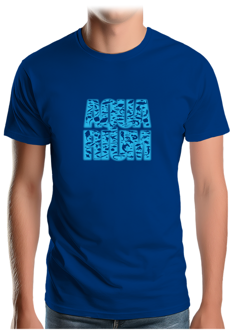 T-Shirt Homme Aquarium Multi Poisson