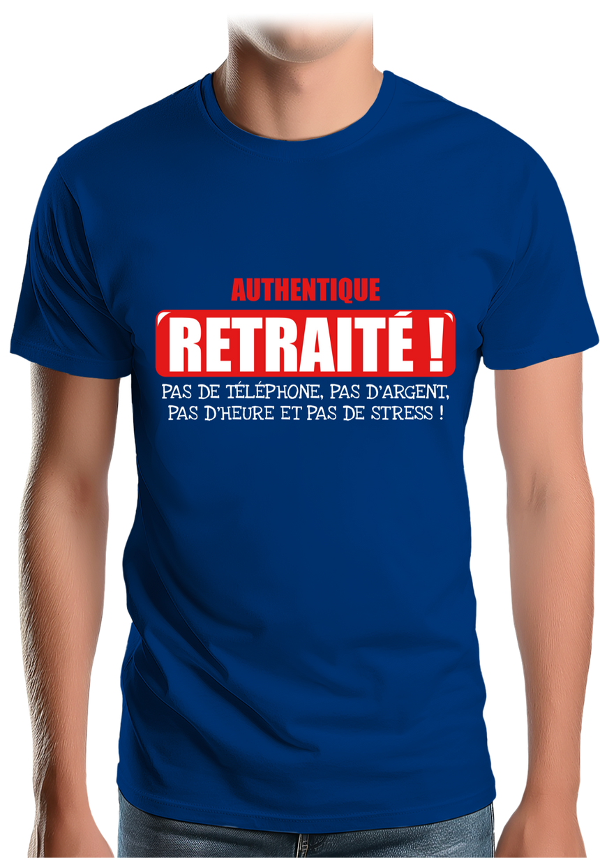 T-Shirt Homme Authentique retraité