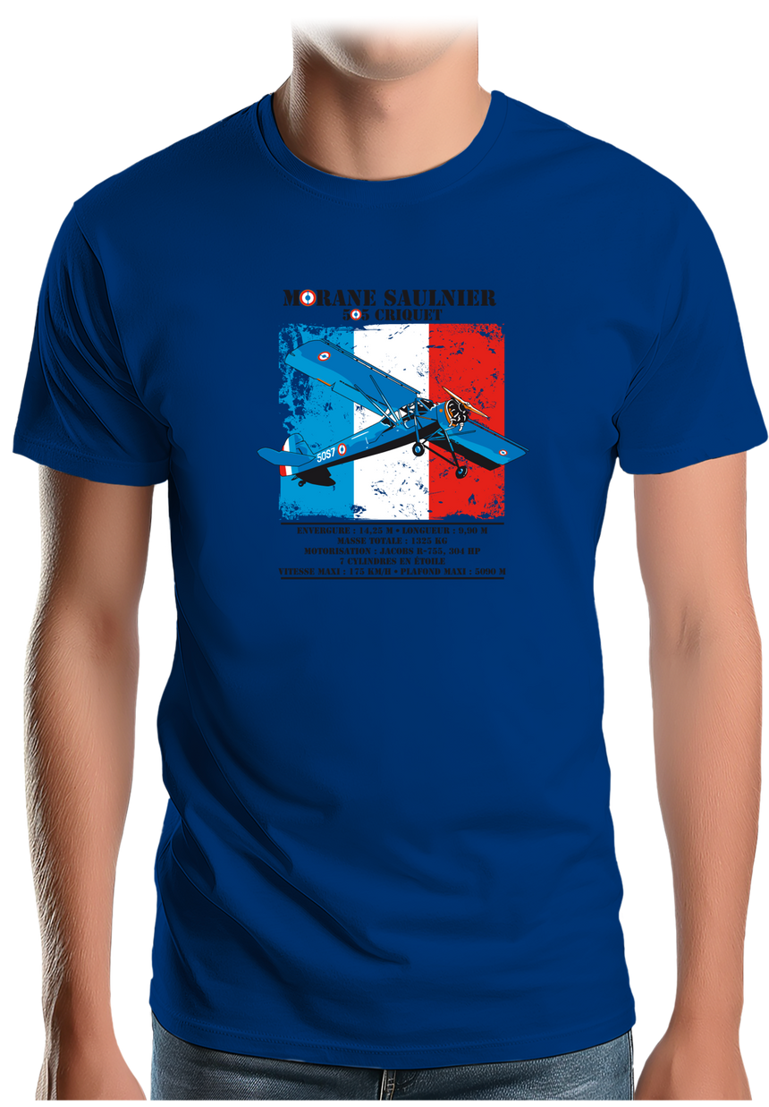 T-Shirt Homme Avion Morane Saulnier
