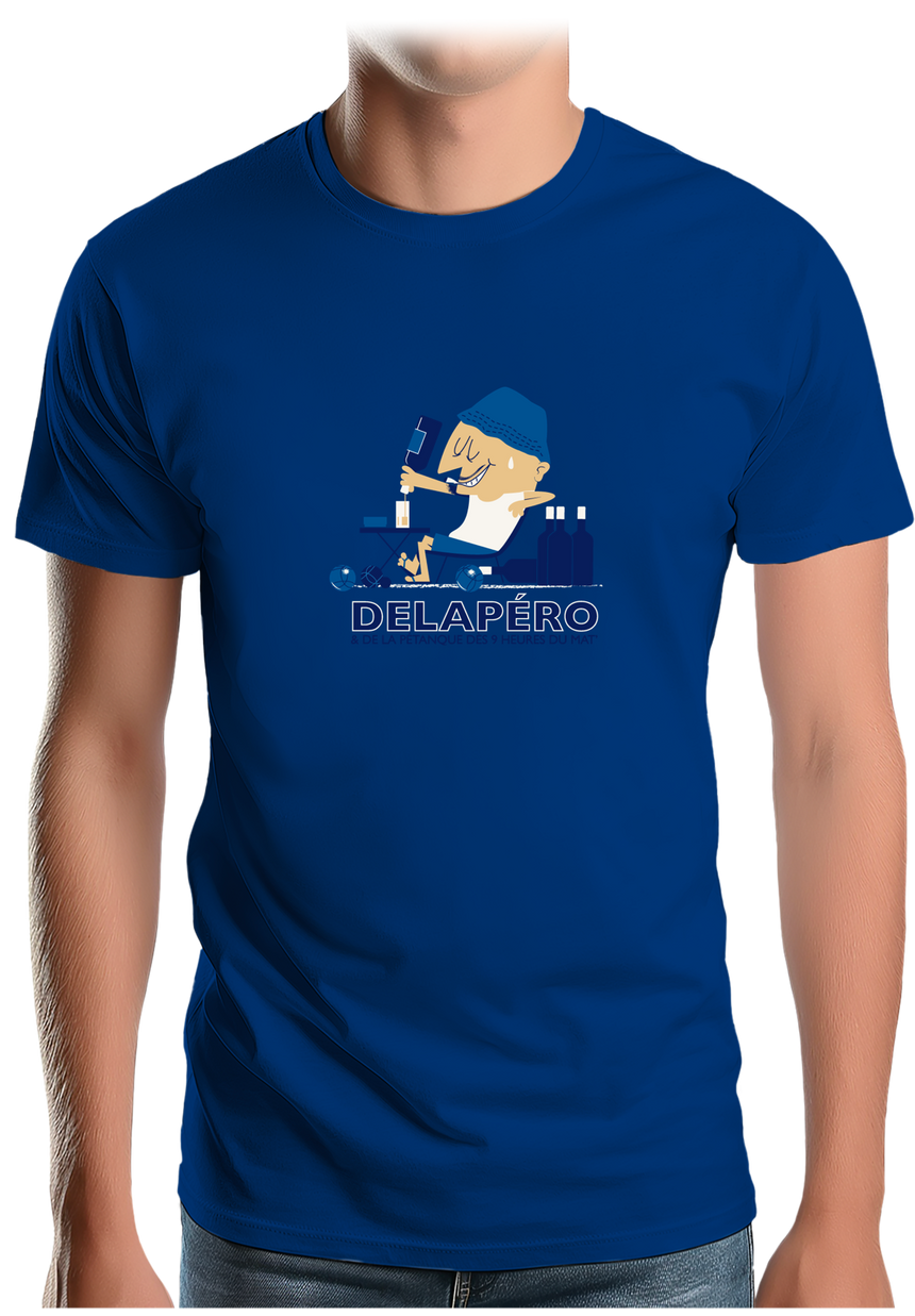 T-Shirt Homme Delapéro et la pétanque dès 9h
