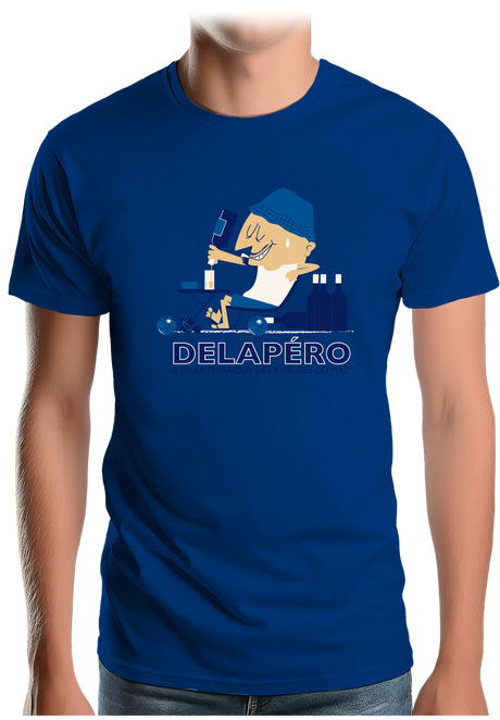 T-Shirt Homme Apéro et pétanque dès 9h du matin