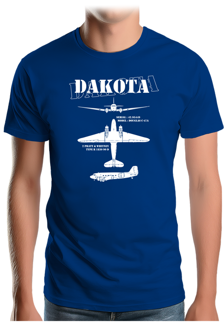 T-Shirt Homme Avion militaire modèle Dakota
