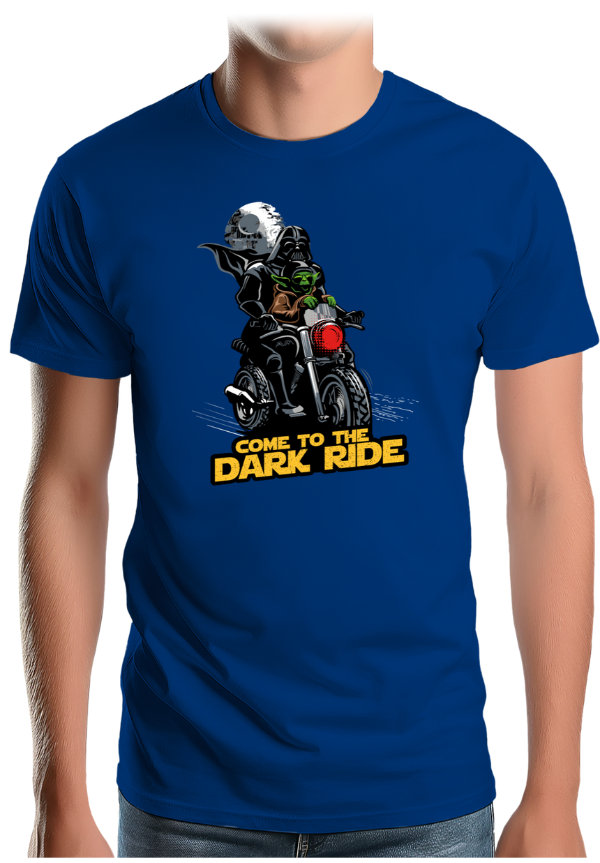 T-Shirt Homme Come to the dark ride en moto