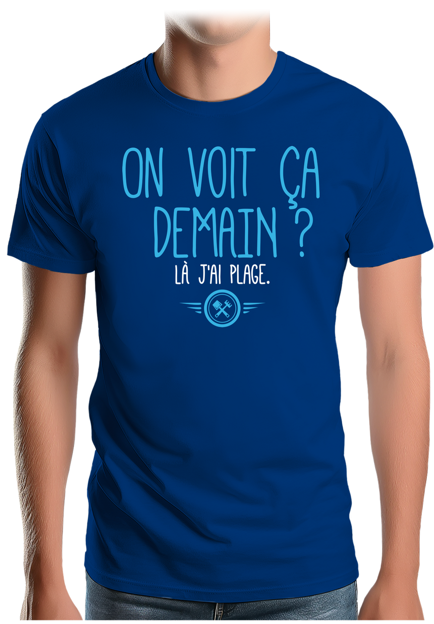 T-Shirt Homme J'peux pas là j'ai plage