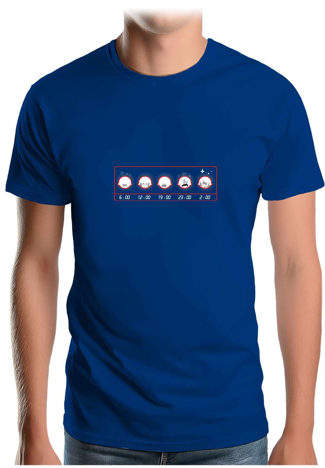 T-Shirt Homme Dur Dur le reveil alarme alcool