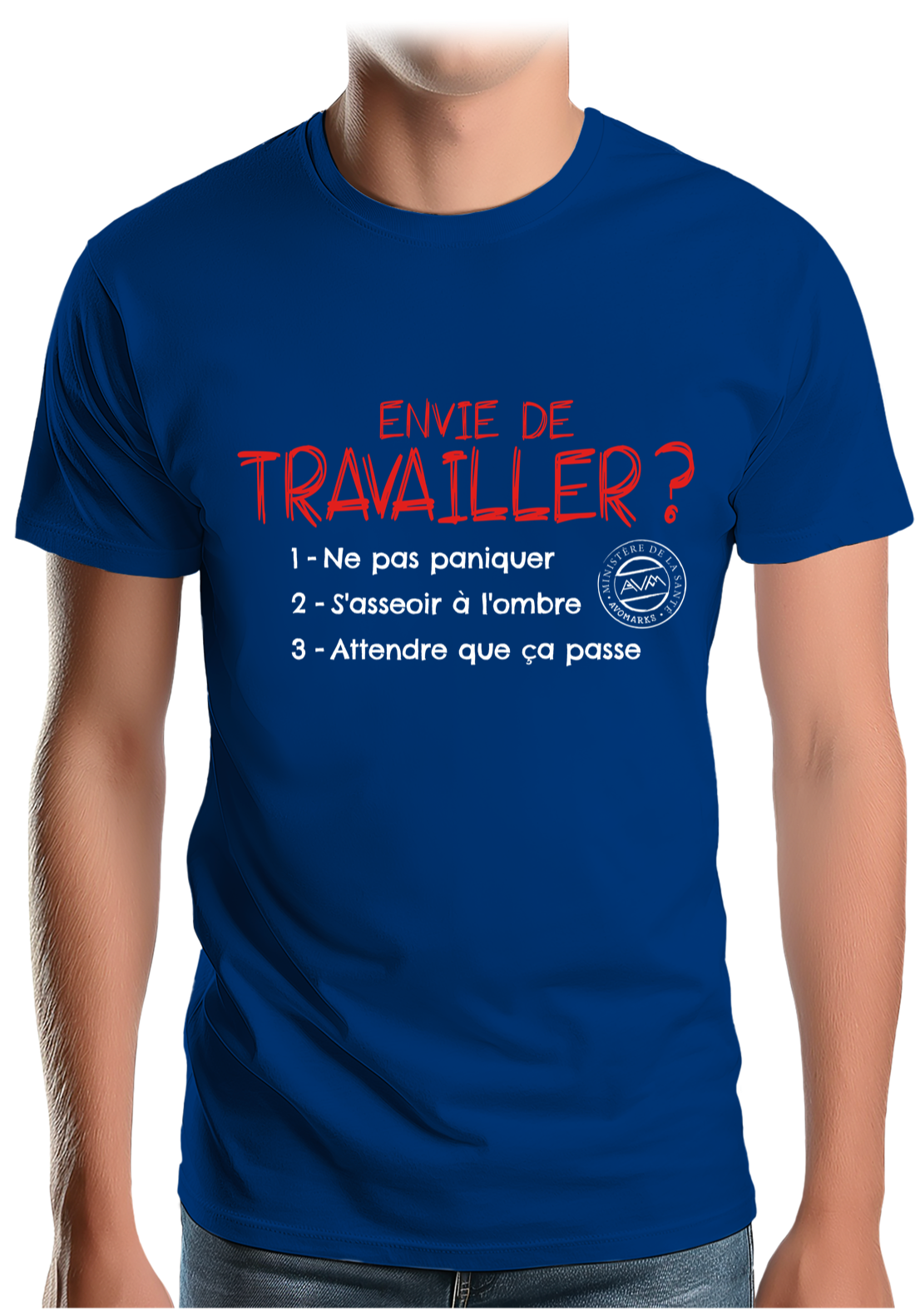T-Shirt Homme Pas envie de travailler