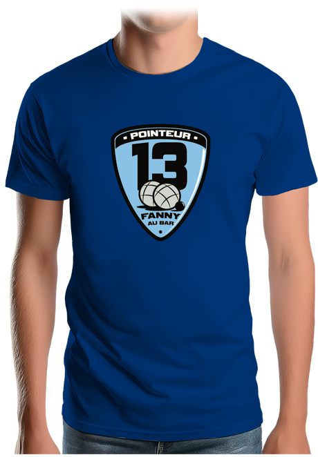 T-Shirt Homme Fanny au bar, Pointeur Pétanque
