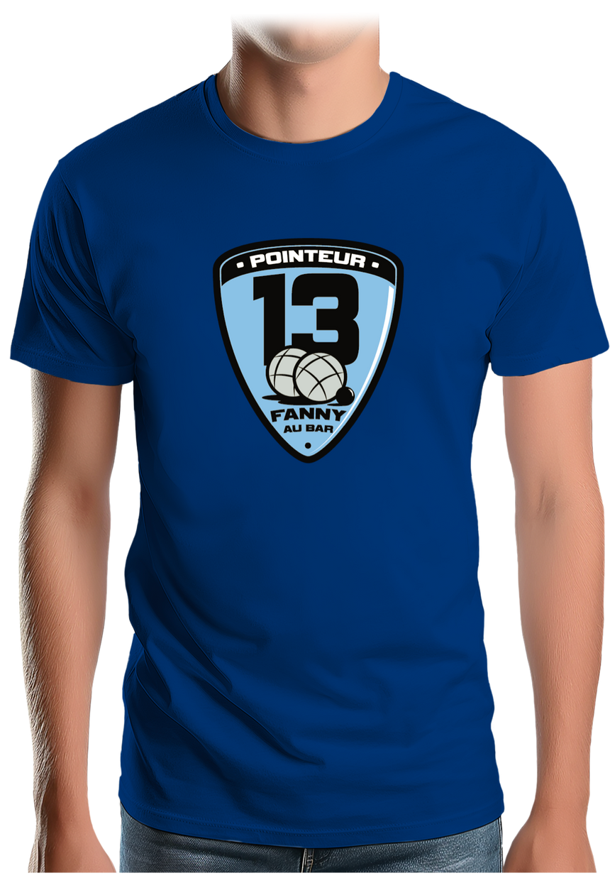 T-Shirt Homme Fanny au bar, Pointeur Pétanque