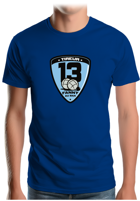T-Shirt Homme Fanny au bar, Tireur Pétanque