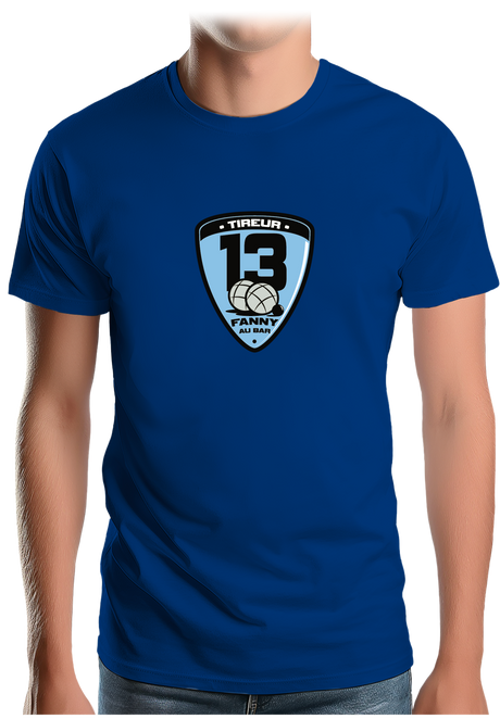 T-Shirt Homme Fanny au bar, Tireur Pétanque