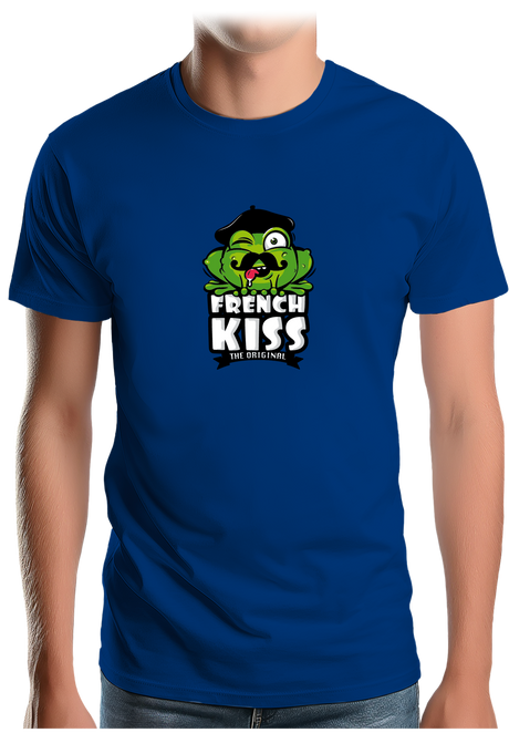 T-Shirt Homme French kiss la grenouille