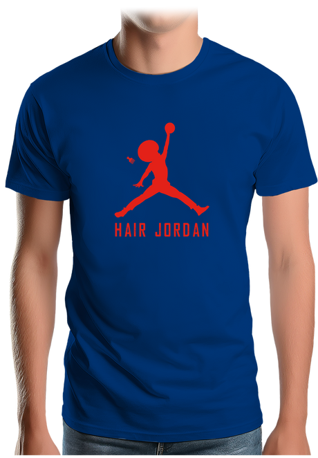 T-Shirt Homme Hair Jordan fait du basket