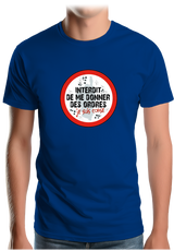 T-Shirt Homme Corse interdit de me donner des ordres