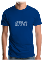 T-Shirt Homme Je Hais Les Maths