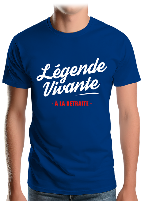 T-Shirt Homme Légende vivante à la retraite