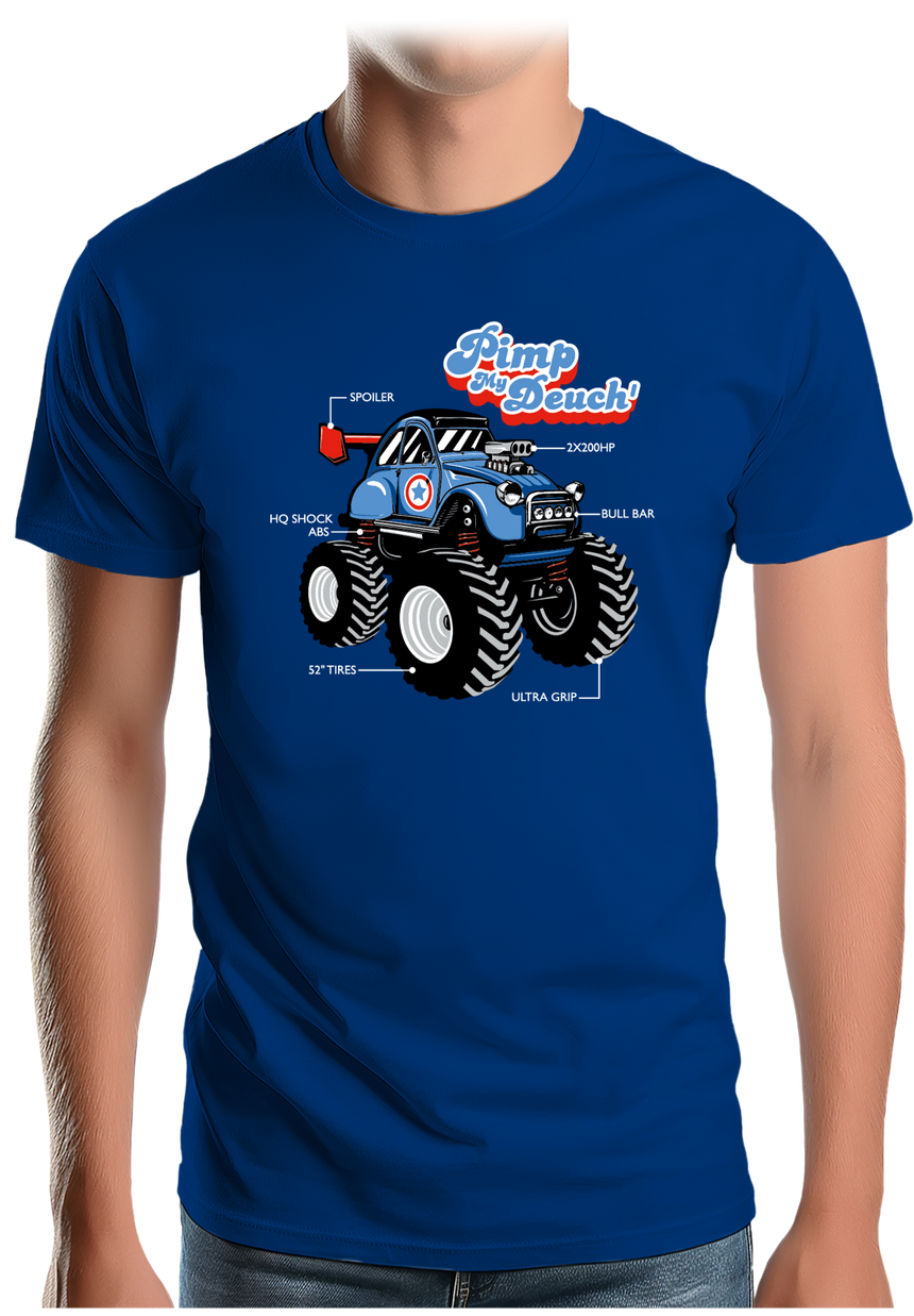 T-Shirt Homme Voiture Monster 2CV