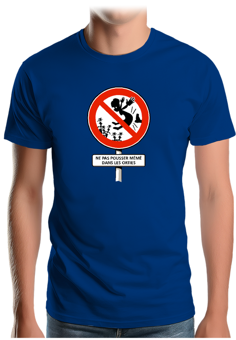 T-Shirt Homme Faut pas pousser mémé dans les orties