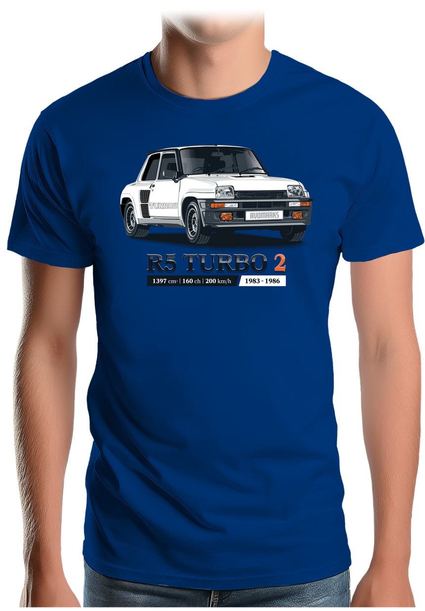 T-Shirt Homme Voiture R5 Turbo 2