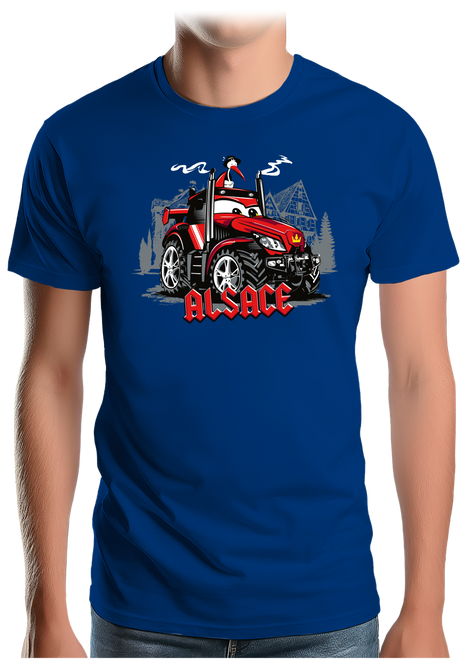 T-Shirt Homme Le Super tracteur Alsacien