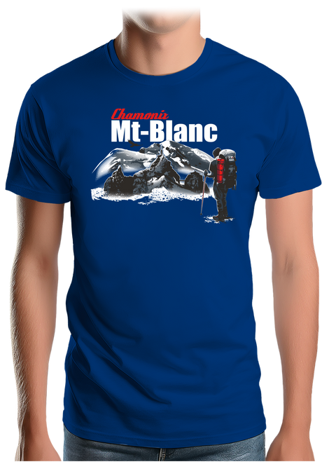 T-Shirt Homme Chamonix mont blanc rando aiguille du midi
