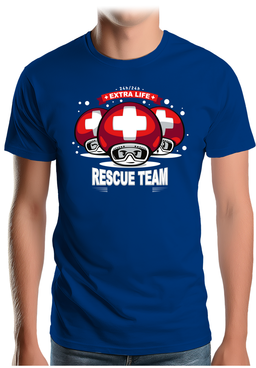 T-Shirt Homme Rescue Team jeux vidéo